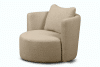 RAGGI Drehbarer Sessel aus Boucle beiger beige - Foto 9