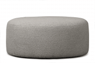 Hocker aus Boucle hellgrau