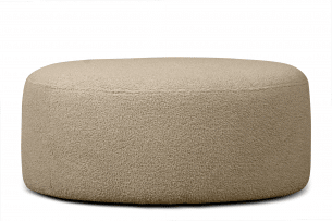 RAGGI, https://konsimo.de/kollektion/raggi/ Hocker aus Boucle beiger dunkelbeige - Foto