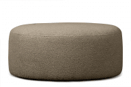 Hocker aus Boucle dunkelbeiger