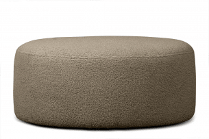 RAGGI, https://konsimo.de/kollektion/raggi/ Hocker aus Boucle dunkelbeiger dunkelbeige - Foto