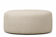 Hocker aus Boucle hellbeiger
