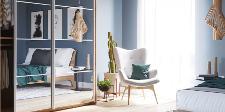 szafa na całą ścianę w sypialni