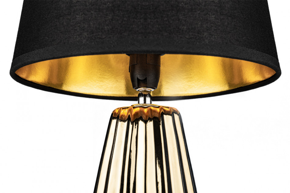 ERANA Schwarz-goldene Tischlampe 2St złoty/czarny - Foto 2