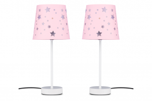 TATI, https://konsimo.de/kollektion/tati/ Rosa Stern Mädchen Lampe für Kinderzimmer 2pcs. rosa - Foto