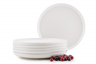 Speiseteller-Set für 6 Personen weiß