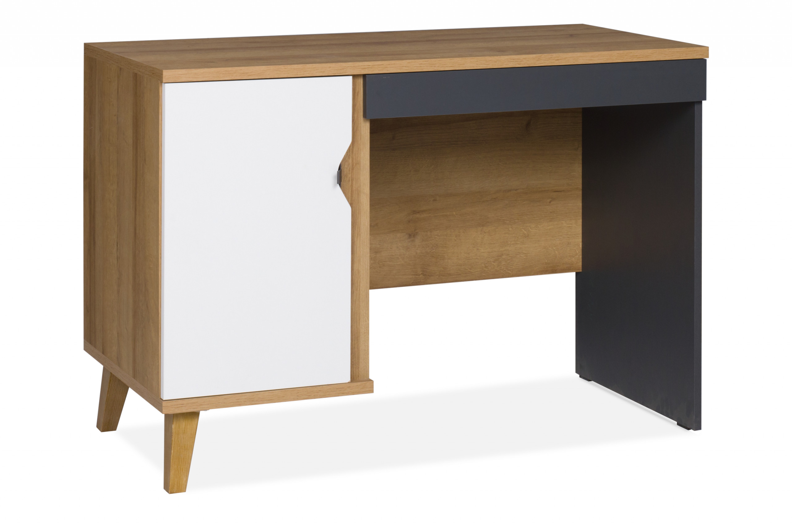 Moderner Schreibtisch mit Schublade und Einlegeböden