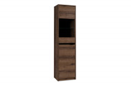 Moderner Hochschrank mit Glaseinlegeböden
