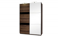 Eleganter zweitüriger Kleiderschrank mit Spiegel für das Schlafzimmer