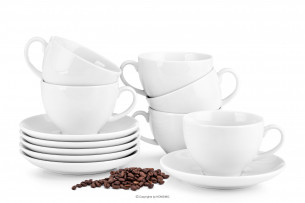 MUSCARI, https://konsimo.de/kollektion/muscari/ Kaffeetasse mit Untertasse 6 Personen (12 tlg.) weiß - Foto