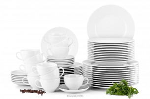 MUSCARI, https://konsimo.de/kollektion/muscari/ Set Ess- und Kaffeeservice für 12 Personen 60-teilig weiß weiß - Foto