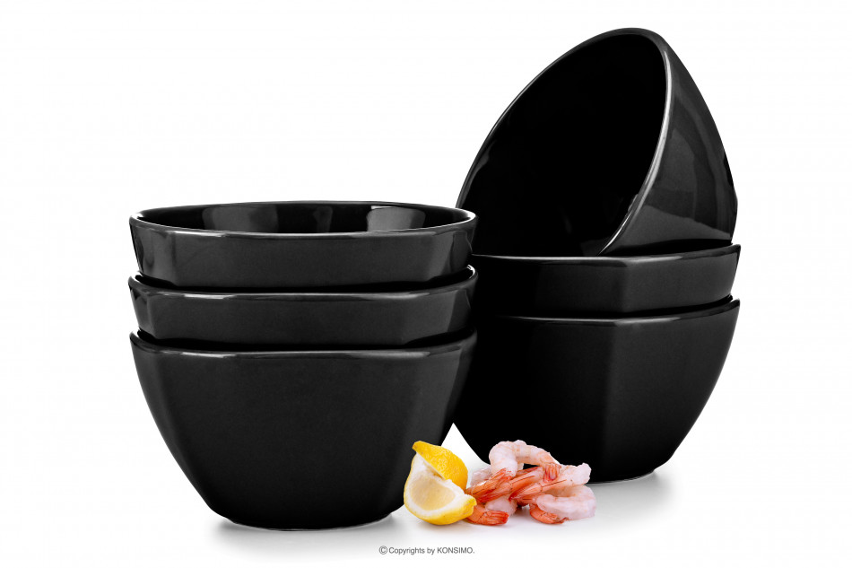 GRESI Schale 6tlg. schwarz - Foto 0