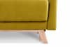 VISNA Skandinavisches Sofa Wohnzimmer mit Stauraum für Bettwäsche - Gelb gelb - Foto 10