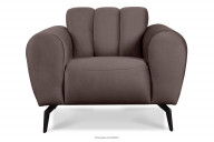 Modernistischer Sessel auf Beinen braun
