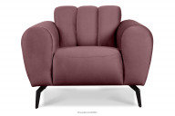 Modernistischer Sessel auf Beinen rosa