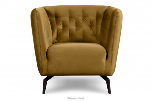 CORDI, https://konsimo.de/kollektion/cordi/ Eleganter gesteppter Sessel mit Beinen honigfarben honig - Foto