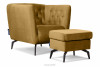 CORDI Eleganter gesteppter Sessel mit Beinen honigfarben honig - Foto 8