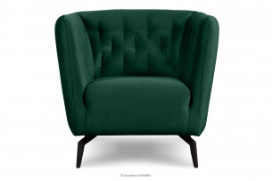 CORDI, https://konsimo.de/kollektion/cordi/ Eleganter gesteppter Sessel mit Beinen dunkelgrün dunkelgrün - Foto