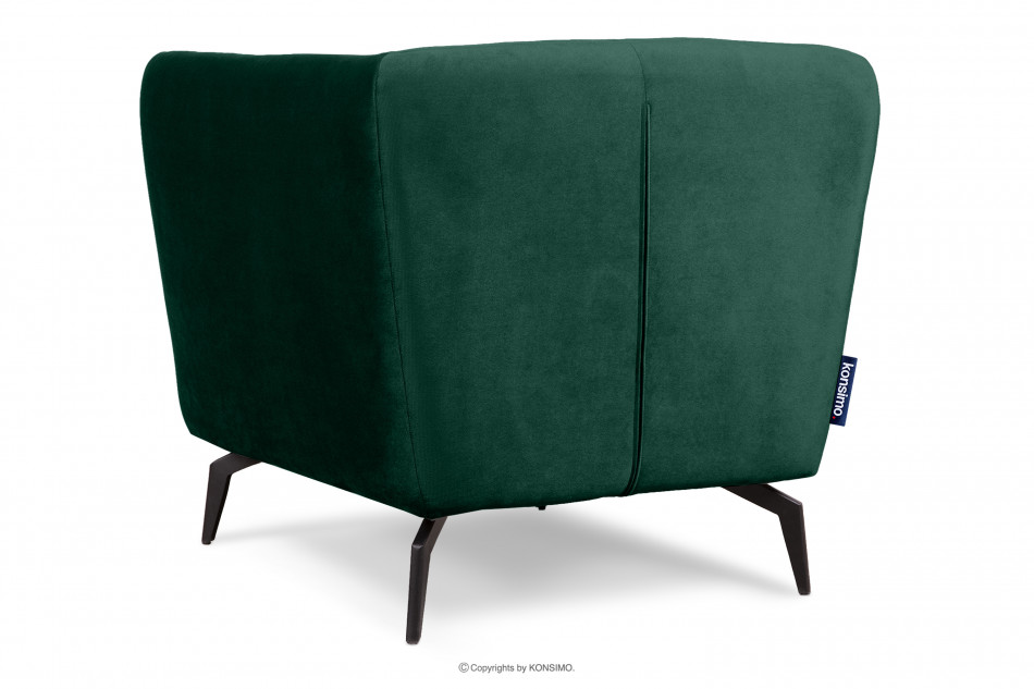 CORDI Eleganter gesteppter Sessel mit Beinen dunkelgrün dunkelgrün - Foto 4
