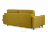 VISNA Skandinavisches Sofa Wohnzimmer mit Stauraum für Bettwäsche - Gelb gelb - Foto 4