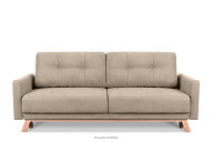 Skandinavisches Sofa Wohnzimmer mit Stauraum für Bettwäsche - Beige