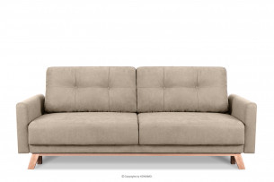 VISNA, https://konsimo.de/kollektion/visna/ Skandinavisches Sofa Wohnzimmer mit Stauraum für Bettwäsche - Beige beige - Foto