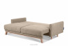 VISNA Skandinavisches Sofa Wohnzimmer mit Stauraum für Bettwäsche - Beige beige - Foto 5