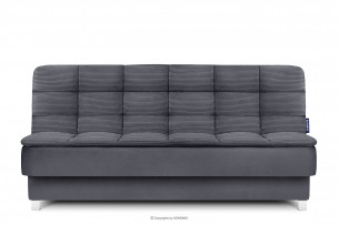 BORUS, https://konsimo.de/kollektion/borus/ Weiche ausziehbare Schlafcouch mit Topper grau grau - Foto
