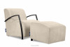 CARO Cremefarbener Moderner Sessel mit Armlehne creme - Foto 5