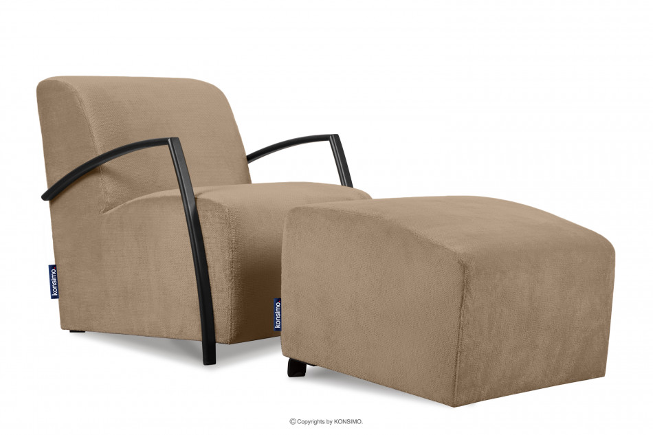 CARO Beiger Sessel mit Armlehne beige - Foto 6