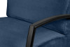 CARO Marineblauer Sessel mit Armlehne marineblau - Foto 5