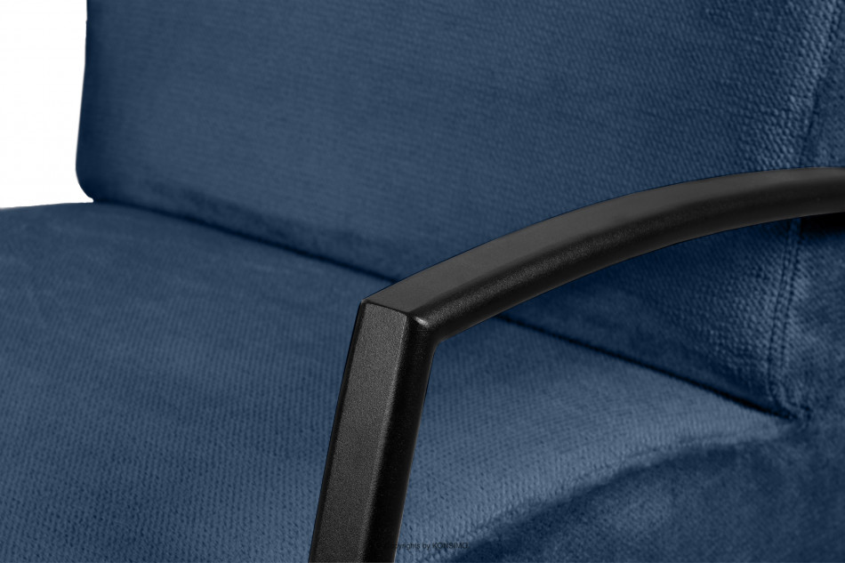 CARO Marineblauer Sessel mit Armlehne marineblau - Foto 4