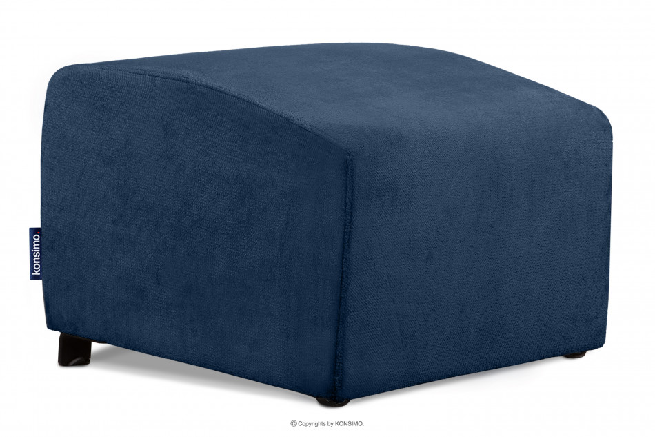 CARO Marineblauer Moderner Sessel mit Armlehne marineblau - Foto 0