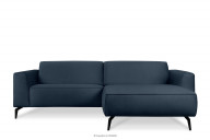 Rechtes Ecksofa auf Beinen navy blau