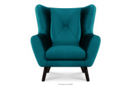 Lounge Sessel Ohrenklappe navy velour