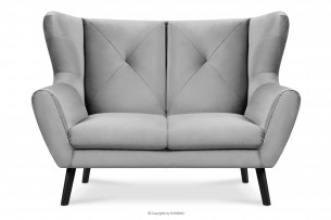 MIRO, https://konsimo.de/kollektion/miro/ Elegantes Zweisitzer-Sofa hellgrau hellgrau - Foto