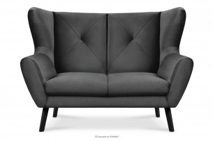 MIRO, https://konsimo.de/kollektion/miro/ Elegantes Zweisitzer-Sofa dunkelgrau dunkelgrau - Foto