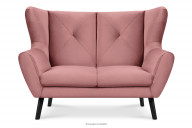 Elegantes Zweisitzer-Sofa rosa