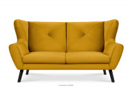 Elegantes Dreisitzer-Sofa in Gelb