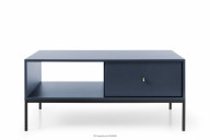Couchtisch mit Einlegeböde blau