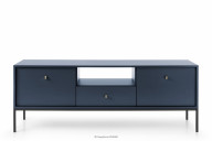 Retro-TV-Schrank mit blauen Beinen