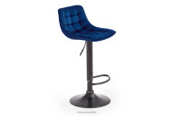 Gepolsterter Hocker in Navy Blau