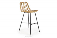 Skandinavische Hocker aus Rattan Kunststoff