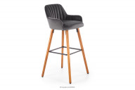 Skandinavische Hocker Massivholz grau