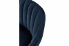 ROSTE Skandinavische gepolsterte Hocker navy blau marineblau/walnuss - Foto 8