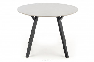 SECER, https://konsimo.de/kollektion/secer/ Moderner runder Tisch 100cm grau/schwarz - Foto