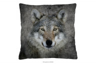 Dekoratives Kissen mit Wolf
