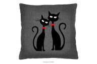 Dekoratives Kissen in Katzen
