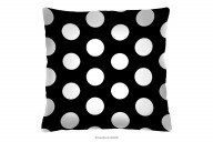 Dekokissen mit Punkten in schwarz-weiß 40x40