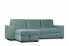 BRINAT Schlafsofa modern türkis links türkis - Foto 3